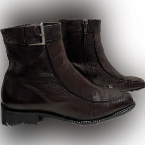 Bally brown Corian Ankle Boots size 37 made in Italy